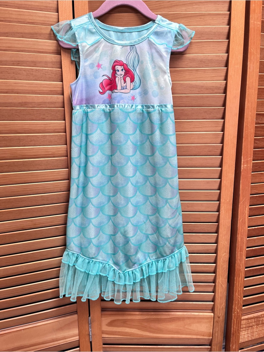 Disney Ariel Aqua Girls' Mermaid Nightgown